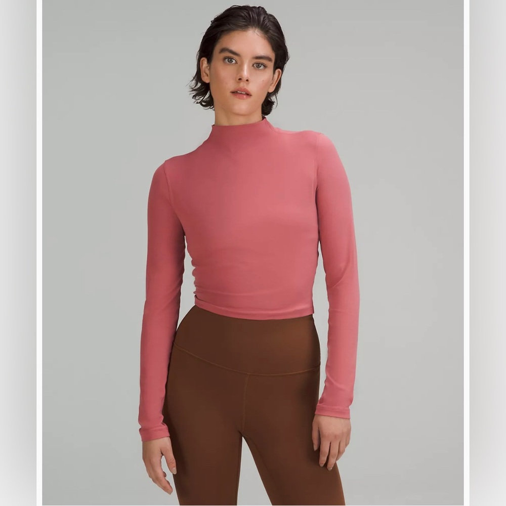 NWT Lululemon All Aligned Mock Neck Olive Leaf